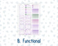 Kit 0263 - Laurel Denise The Nancy Planner Large - Weekly Kit - April - Lavender Drift