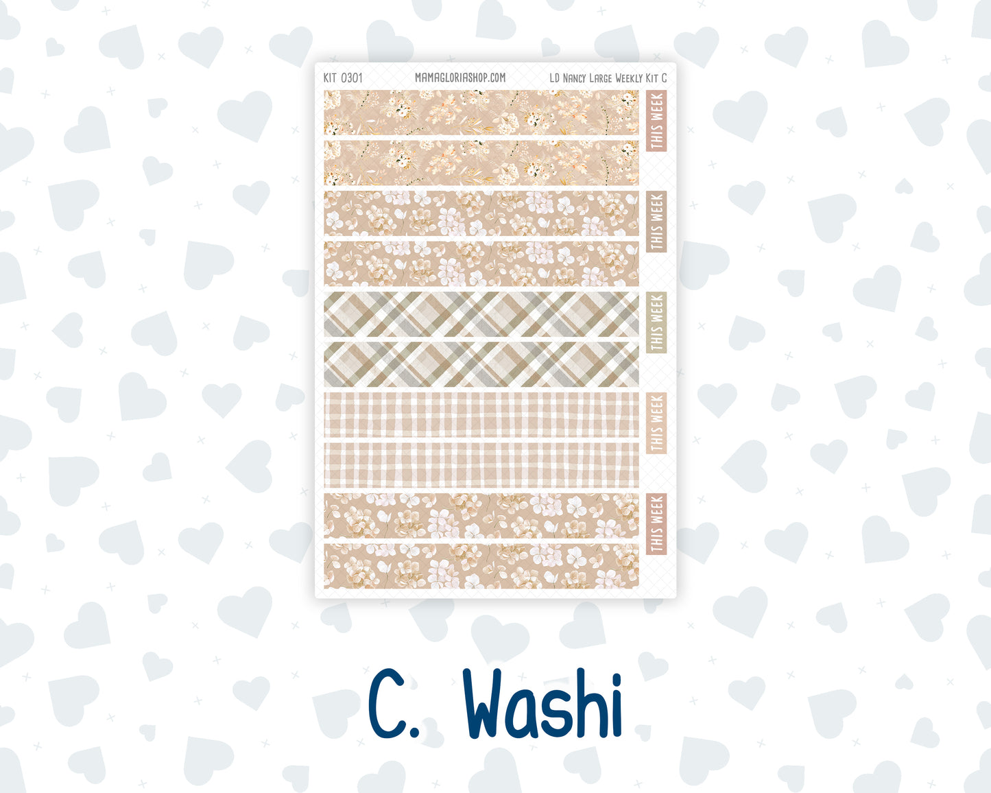 Kit 0301 - Laurel Denise The Nancy Planner Large - Weekly Kit - November - Sunday Comfort