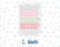 Kit 0262 - Laurel Denise The Nancy Planner Large - Weekly Kit - April - Spring Puffs