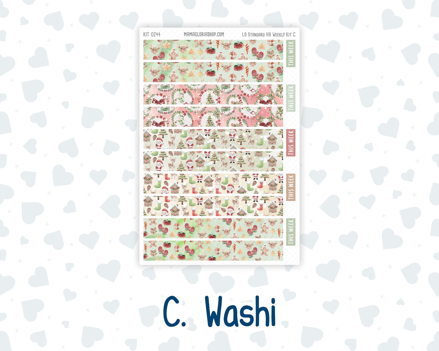 Kit 0244 - Laurel Denise Standard - Horizontal - Weekly Kit - December - Santas Village