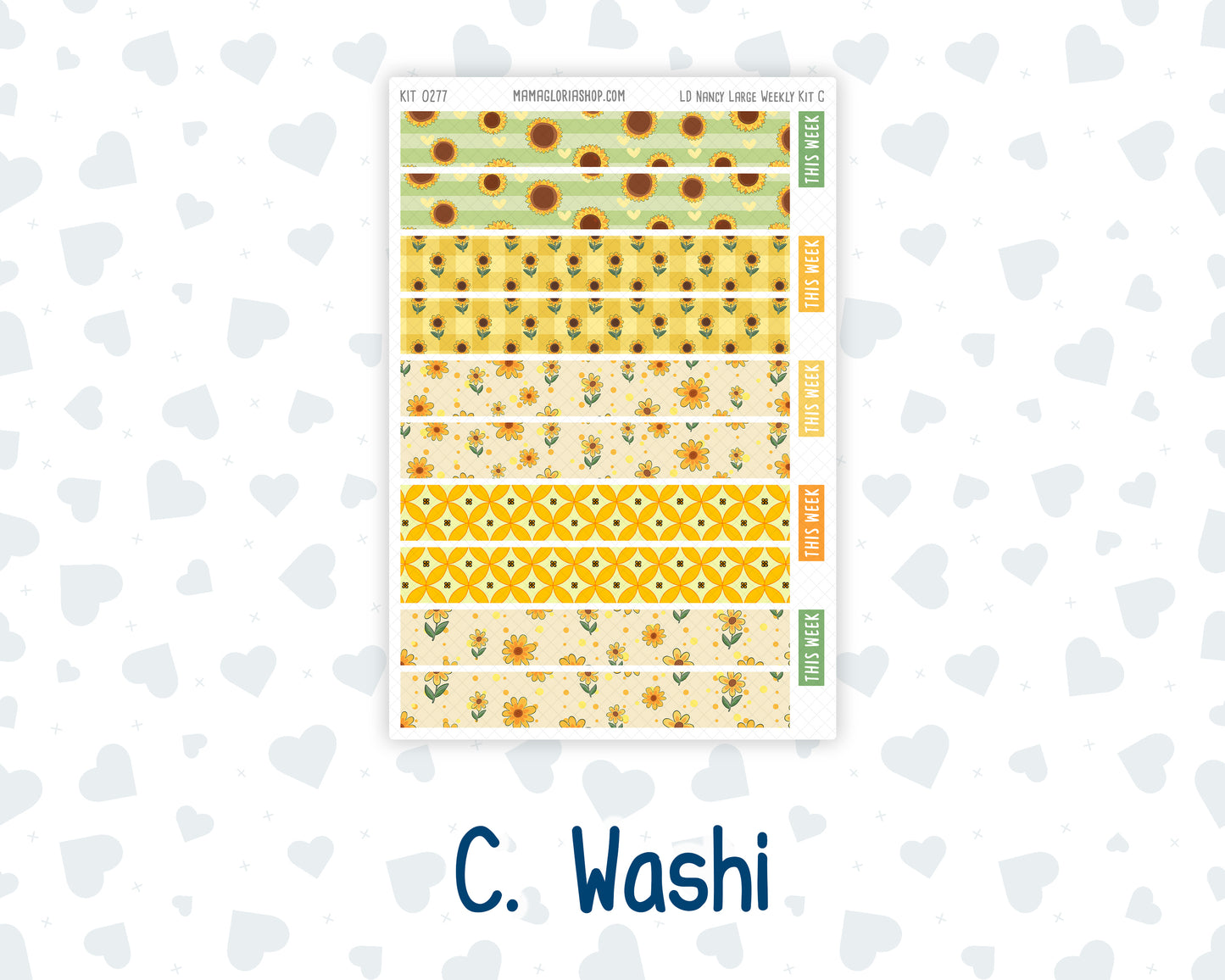 Kit 0277 - Laurel Denise The Nancy Planner Large - Weekly Kit - August - Sunflower Drama Club