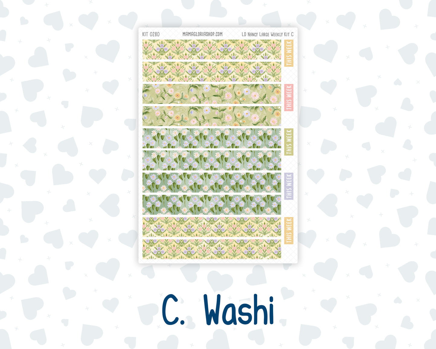 Kit 0280 - Laurel Denise The Nancy Planner Large - Weekly Kit - Half Past Six In August