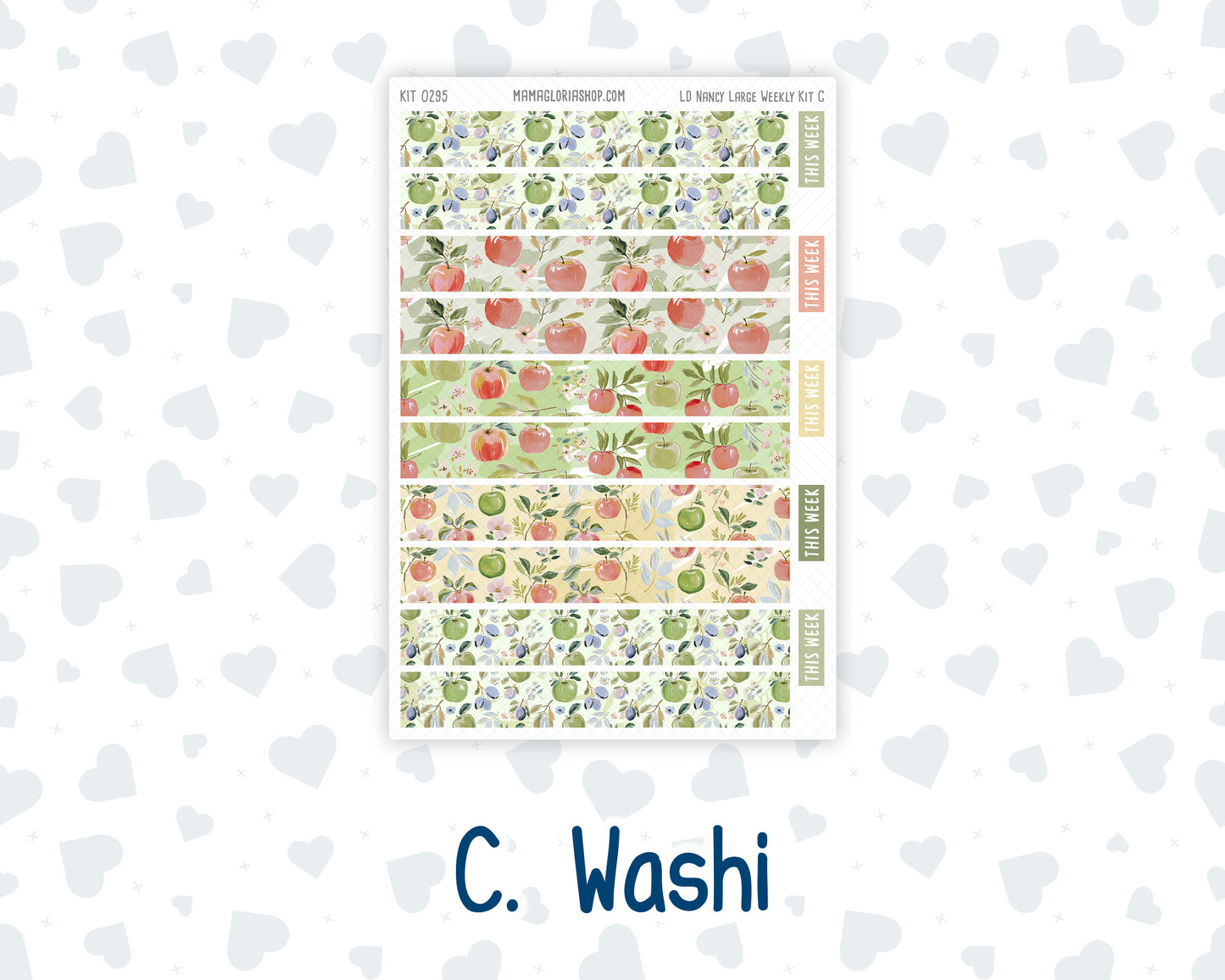 Kit 0295 - Laurel Denise The Nancy Planner Large - Weekly Kit - September - Apple Harvest