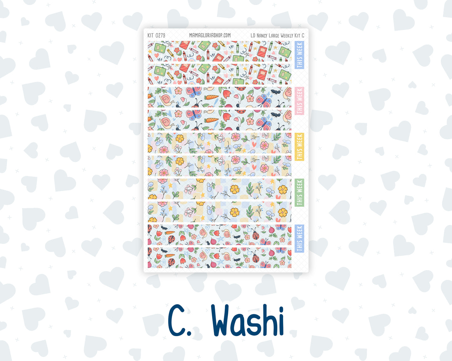 Kit 0279 - Laurel Denise The Nancy Planner Large - Weekly Kit - August - Not Ready For School