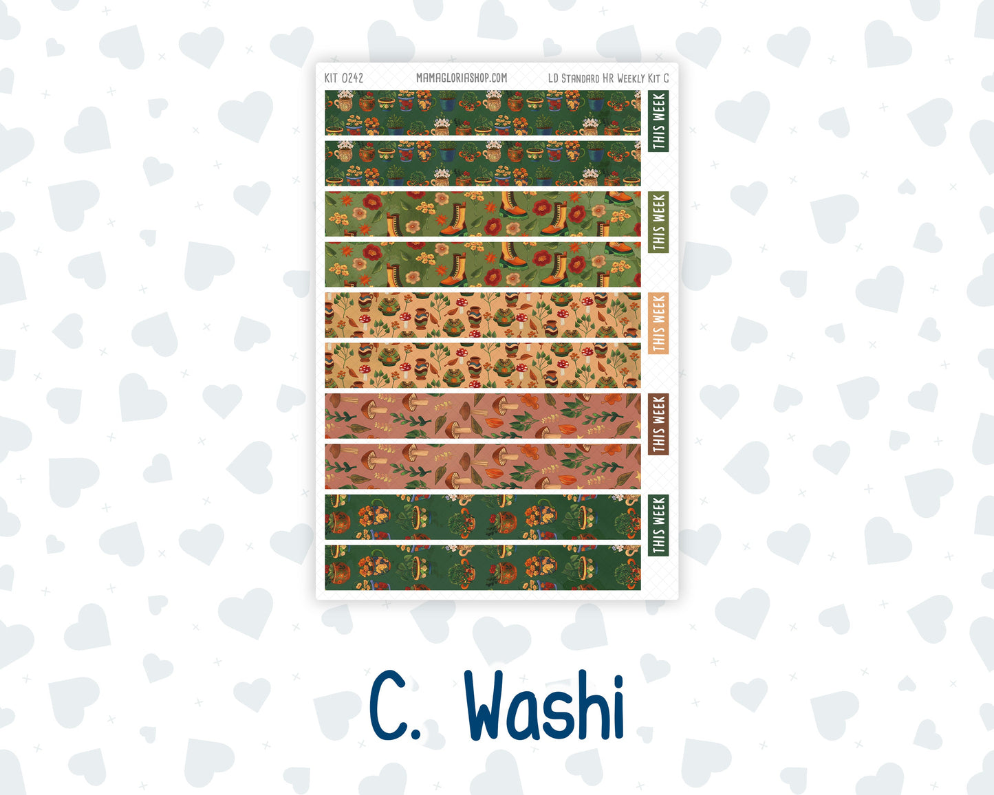 Kit 0242 - Laurel Denise Standard - Horizontal - Weekly Kit - November - Cottage Autumn