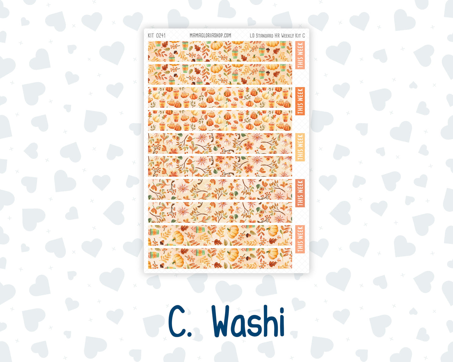 Kit 0241 - Laurel Denise Standard - Horizontal - Weekly Kit - November - Pumpkin Latte