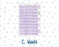 Kit 0263 - Laurel Denise The Nancy Planner Large - Weekly Kit - April - Lavender Drift