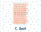 Kit 0278 - Laurel Denise The Nancy Planner Large - Weekly Kit - August - Oops, All Peaches