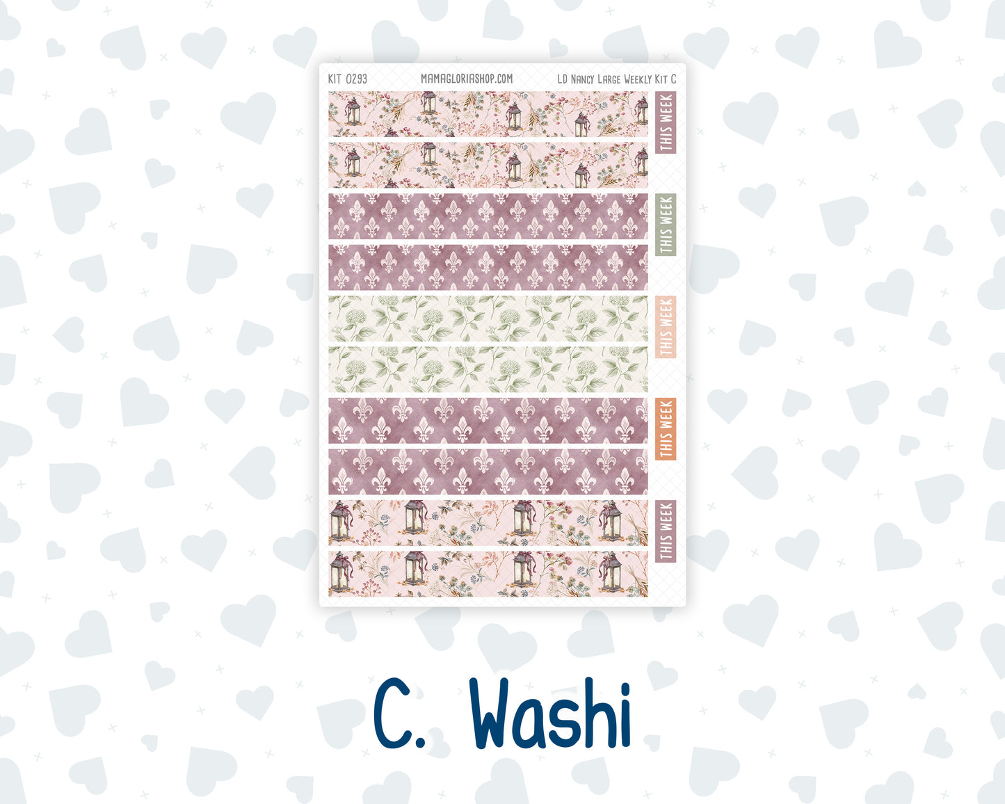 Kit 0293 - Laurel Denise The Nancy Planner Large - Weekly Kit - September - Fleur de Provence