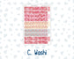 Kit 0254 - Laurel Denise The Nancy Planner Large - Weekly Kit - February - Valentine Village