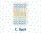 Kit 0265 - Laurel Denise The Nancy Planner Large - Weekly Kit - May - Honeybee Sky