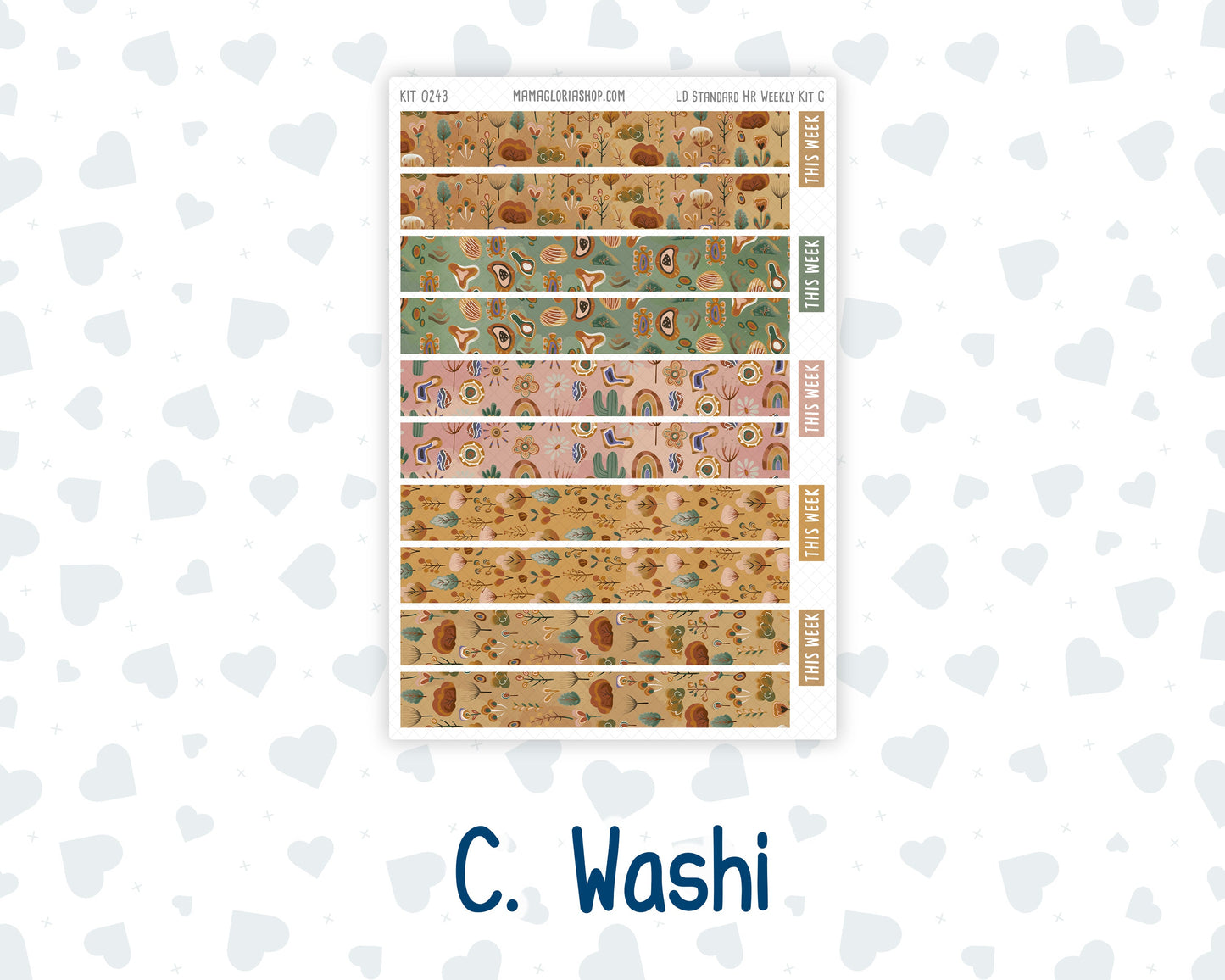 Kit 0243 - Laurel Denise Standard - Horizontal - Weekly Kit - November - Boho Autumn