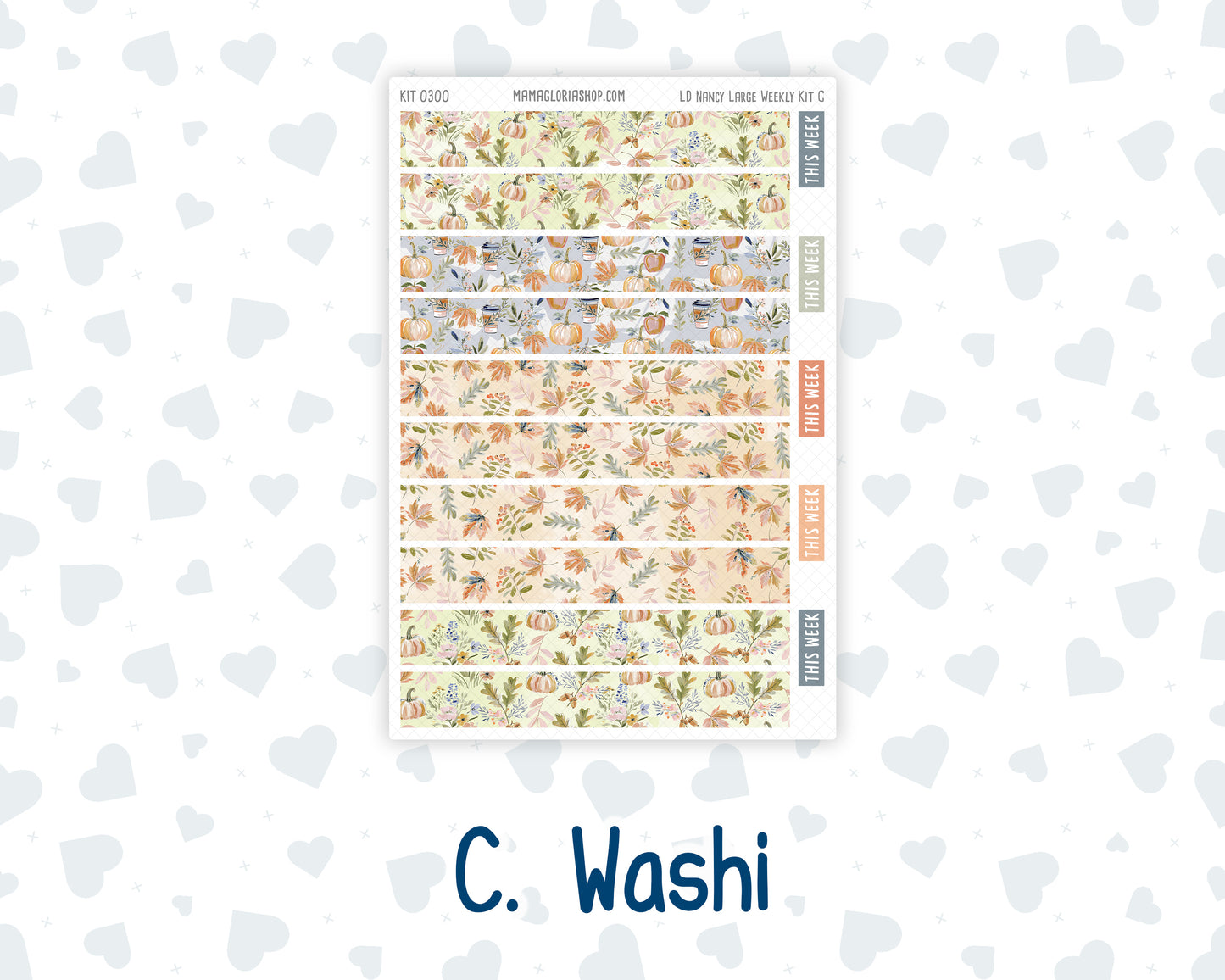 Kit 0300 - Laurel Denise The Nancy Planner Large - Weekly Kit - October - Autumn Stroll