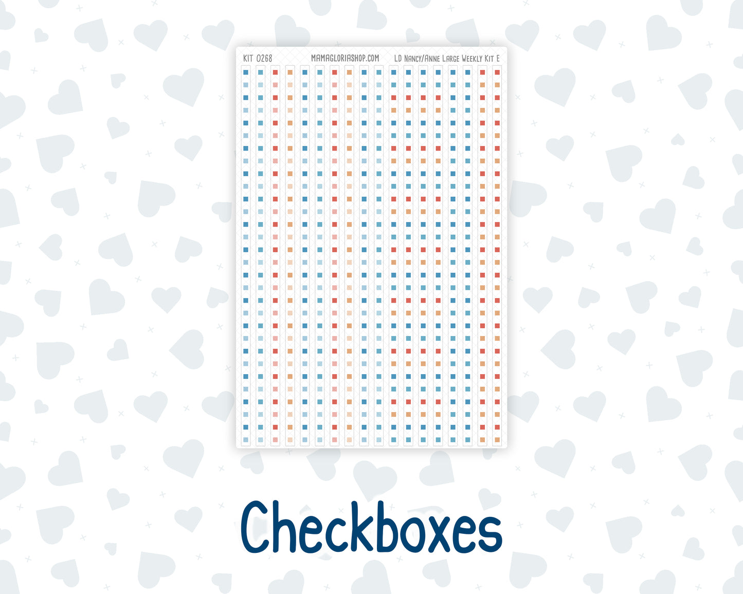 Kit 0268 - Laurel Denise The Nancy Planner Large - Weekly Kit - June - Sea Sweeties