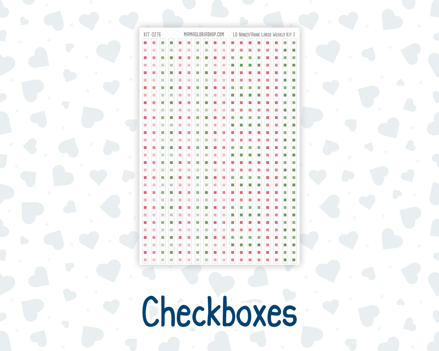 Kit 0276 - Laurel Denise The Nancy Planner Large - Weekly Kit - July - Melon Crush