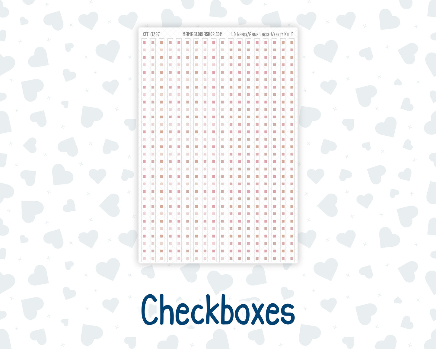 Kit 0297 - Laurel Denise The Nancy Planner Large - Weekly Kit - October - Pink Spell