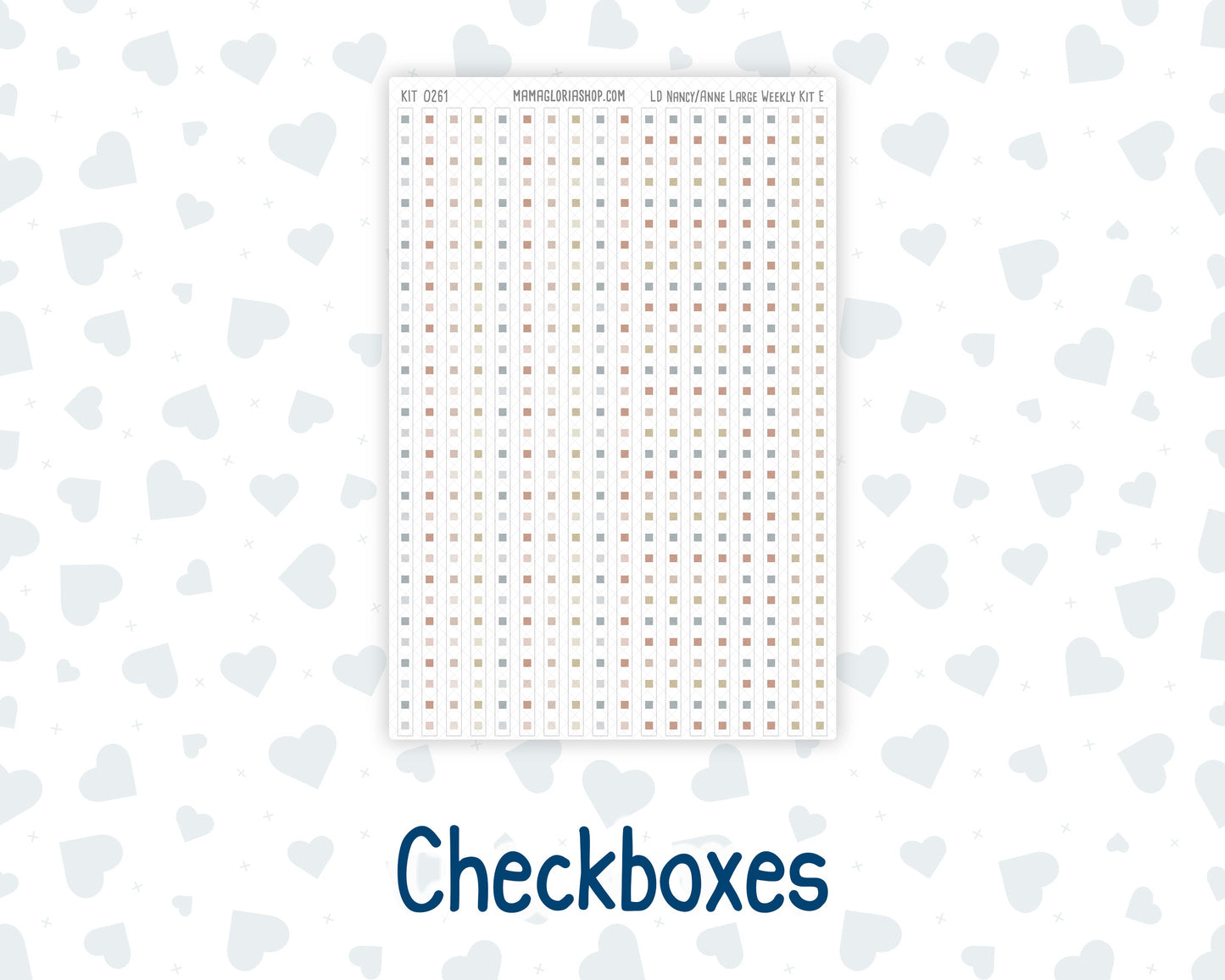 Kit 0261 - Laurel Denise The Nancy Planner Large - Weekly Kit - April - Llama Spring