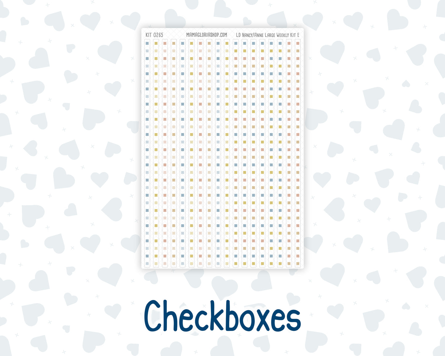 Kit 0265 - Laurel Denise The Nancy Planner Large - Weekly Kit - May - Honeybee Sky