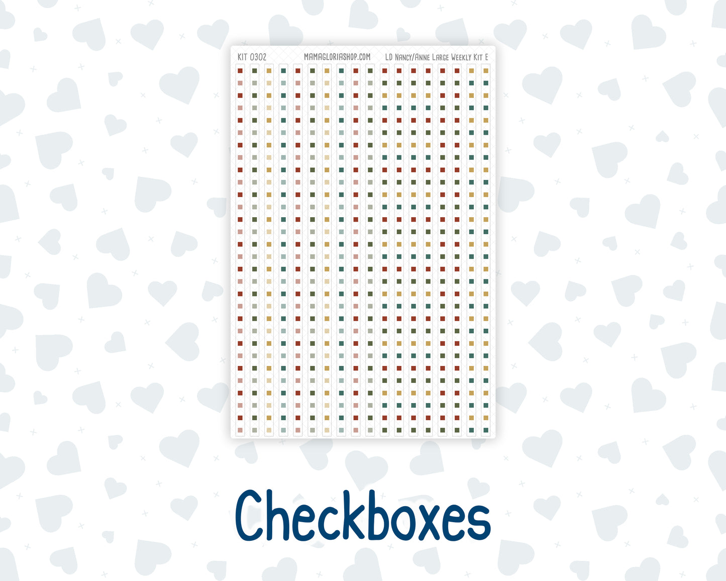 Kit 0302 - Laurel Denise The Nancy Planner Large - Weekly Kit - November - Thankful Season