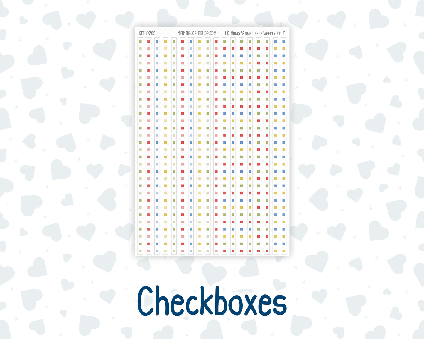 Kit 0269 - Laurel Denise The Nancy Planner Large - Weekly Kit - June - Dolce Mare