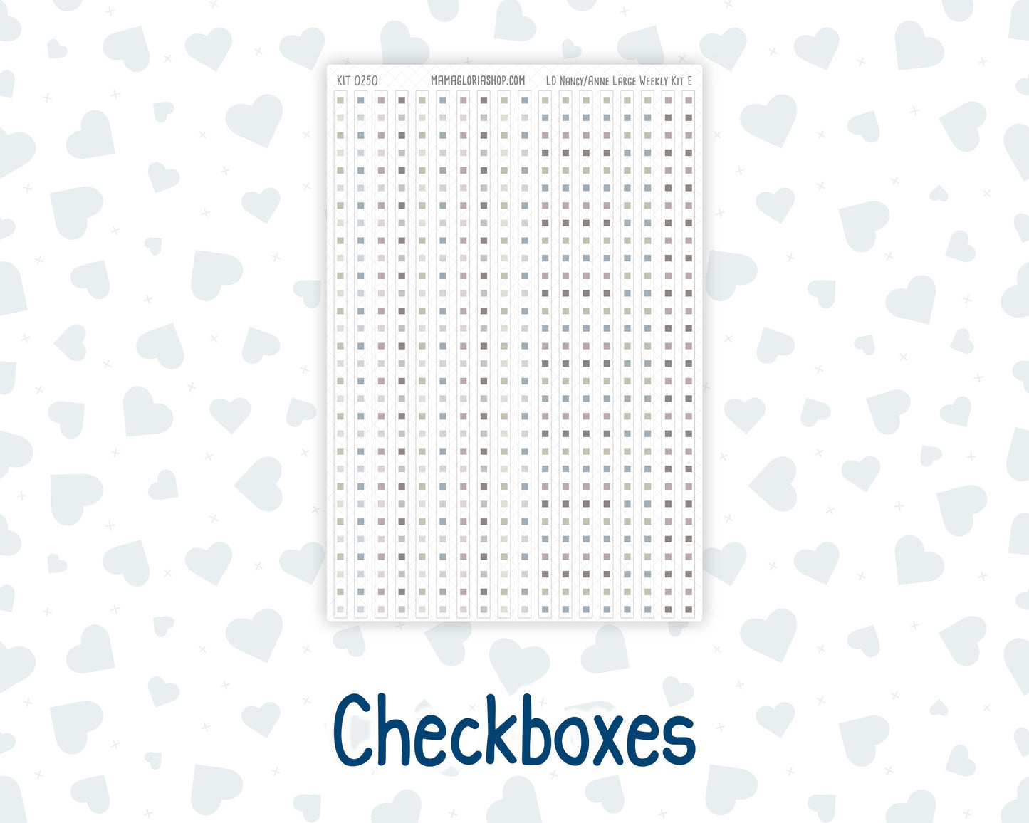 Kit 0250 - Laurel Denise The Nancy Planner Large - Weekly Kit - Quiet January