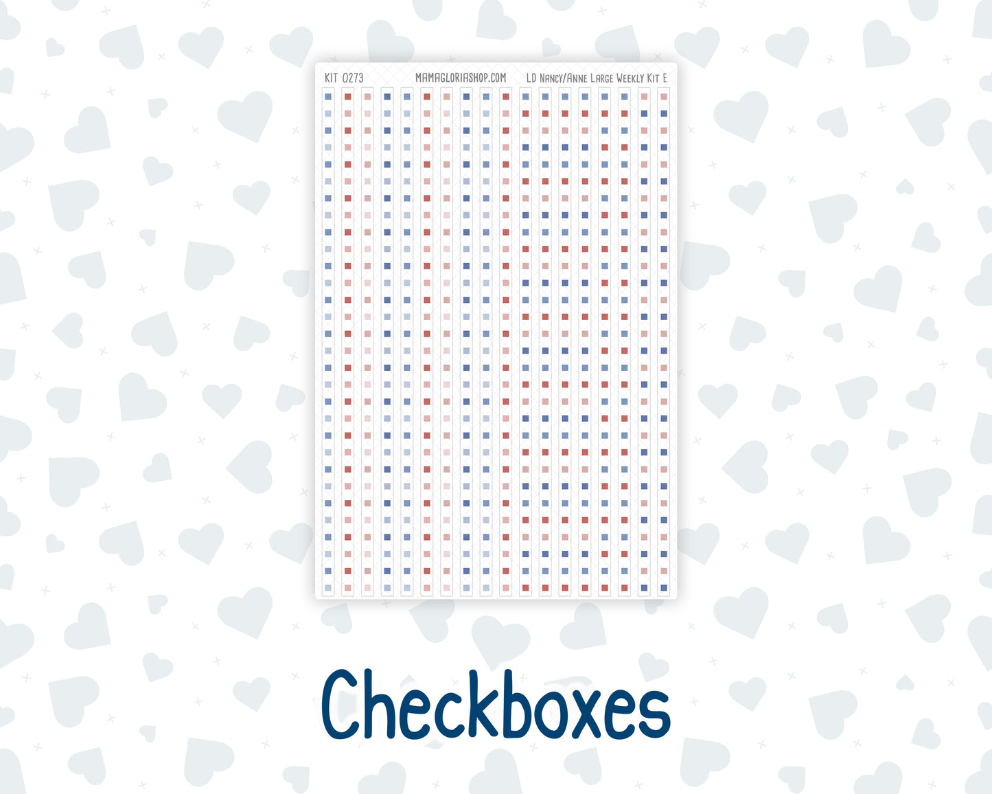Kit 0273 - Laurel Denise The Nancy Planner Large - Weekly Kit - July - Americana In Bloom