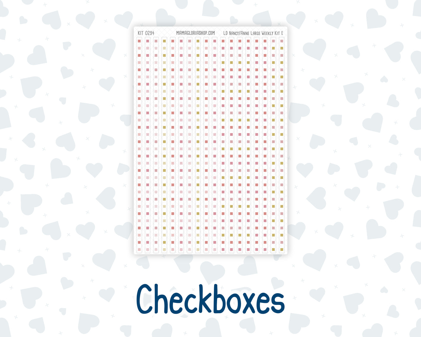 Kit 0294 - Laurel Denise The Nancy Planner Large - Weekly Kit - September - Rosy Reveria