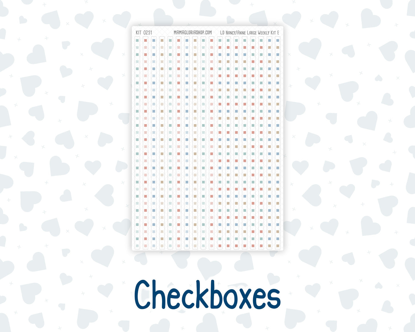 Kit 0251 - Laurel Denise The Nancy Planner Large - Weekly Kit - January - Pine & Paws