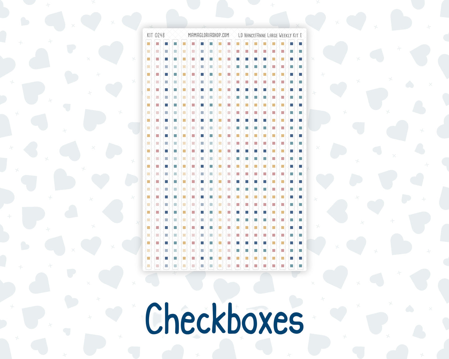 Kit 0248 - Laurel Denise The Nancy Planner Large - Weekly Kit - January - Midnight Countdown