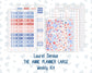 Kit 0273 - Laurel Denise The Anne Planner Large - Weekly Kit - July - Americana In Bloom