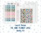 Kit 0275 - Laurel Denise The Anne Planner Large - Weekly Kit - July - Tropical Safari Blush