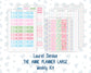 Kit 0262 - Laurel Denise The Anne Planner Large - Weekly Kit - April - Spring Puffs