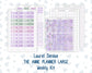 Kit 0263 - Laurel Denise The Anne Planner Large - Weekly Kit - April - Lavender Drift