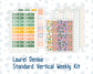 Kit 0226 - Laurel Denise Standard - Vertical - Weekly Kit - July - Tropical Whimsy