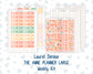 Kit 0278 - Laurel Denise The Anne Planner Large - Weekly Kit - August - Oops, All Peaches
