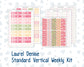 Kit 0218 Laurel Denise Standard Size  – Weekly - Vertical Layout - Mother's Love - May