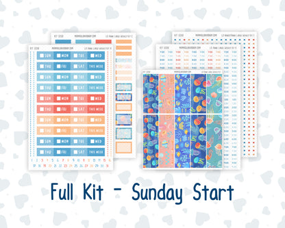 Kit 0268 - Laurel Denise The Anne Planner Large - Weekly Kit - June - Sea Sweeties