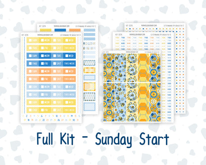 Kit 0219 Laurel Denise Standard Size  – Weekly - Vertical Layout - Bee's Business - May