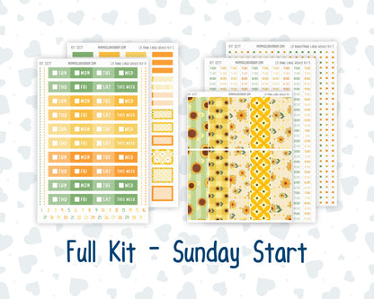 Kit 0277 - Laurel Denise The Anne Planner Large - Weekly Kit - August - Sunflower Drama Club