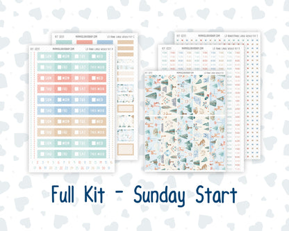 Kit 0251 - Laurel Denise The Anne Planner Large - Weekly Kit - January - Pine & Paws