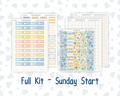 Kit 0265 - Laurel Denise The Anne Planner Large - Weekly Kit - May - Honeybee Sky