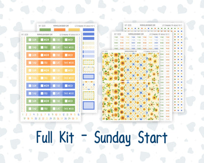 Kit 0229 - Laurel Denise Standard - Vertical - Weekly Kit - August - Golden Faces