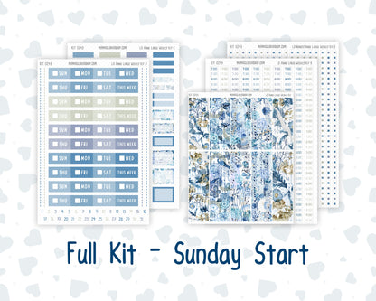Kit 0249 - Laurel Denise The Anne Planner Large - Weekly Kit - January - Icy Lace