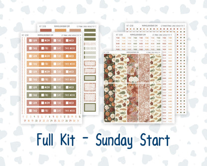 Kit 0298 - Laurel Denise The Anne Planner Large - Weekly Kit - October - Velvet Bloom
