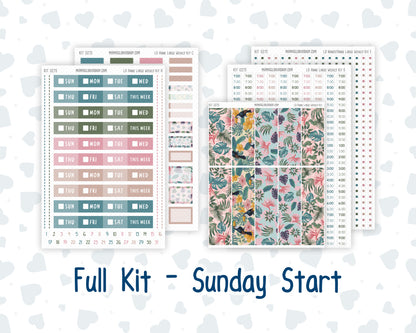 Kit 0275 - Laurel Denise The Anne Planner Large - Weekly Kit - July - Tropical Safari Blush