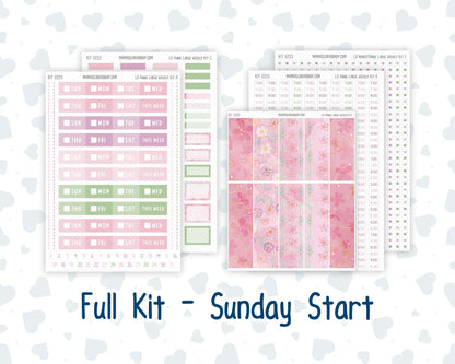 Kit 0253 - Laurel Denise The Anne Planner Large - Weekly Kit - February - Rosy Daydreams