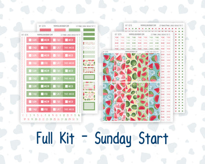 Kit 0276 - Laurel Denise The Anne Planner Large - Weekly Kit - July - Melon Crush