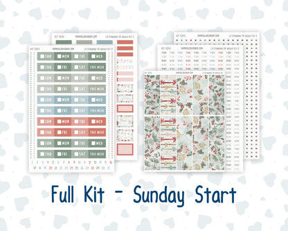 Kit 0245 - Laurel Denise Standard - Vertical - Weekly Kit - December - Vintage Christmas
