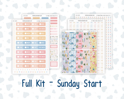 Kit 0270 - Laurel Denise The Anne Planner Large - Weekly Kit - June - Beachside Bliss
