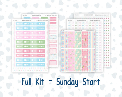 Kit 0262 - Laurel Denise The Anne Planner Large - Weekly Kit - April - Spring Puffs